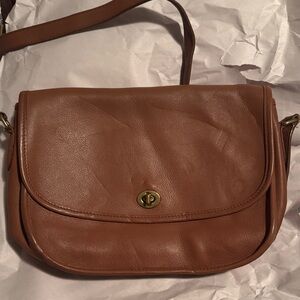Coach Tan Leather Crossbody Bag